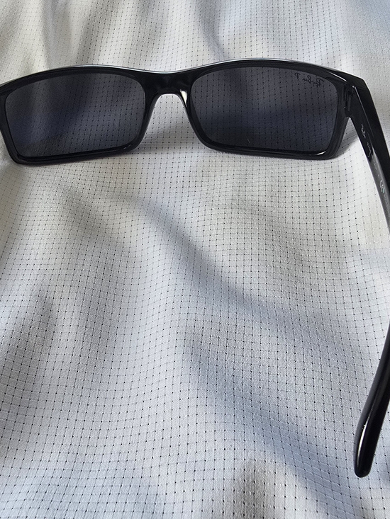 Ray-Ban Black Polarized Sunglass Temple Arm with Branding